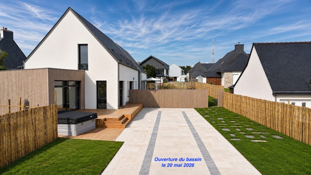 jacuzzi spa terrasse piscine ouverture bretagne